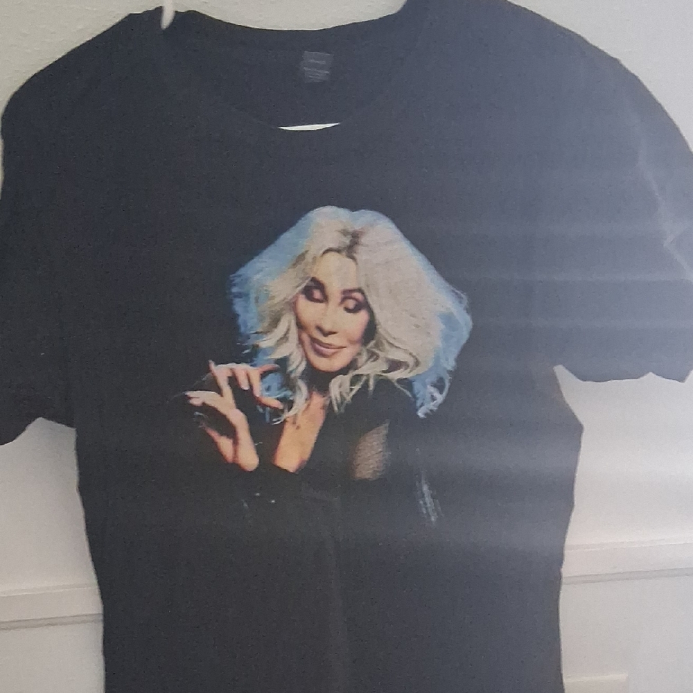 Black Graphic T-Shirt with Iconic Print